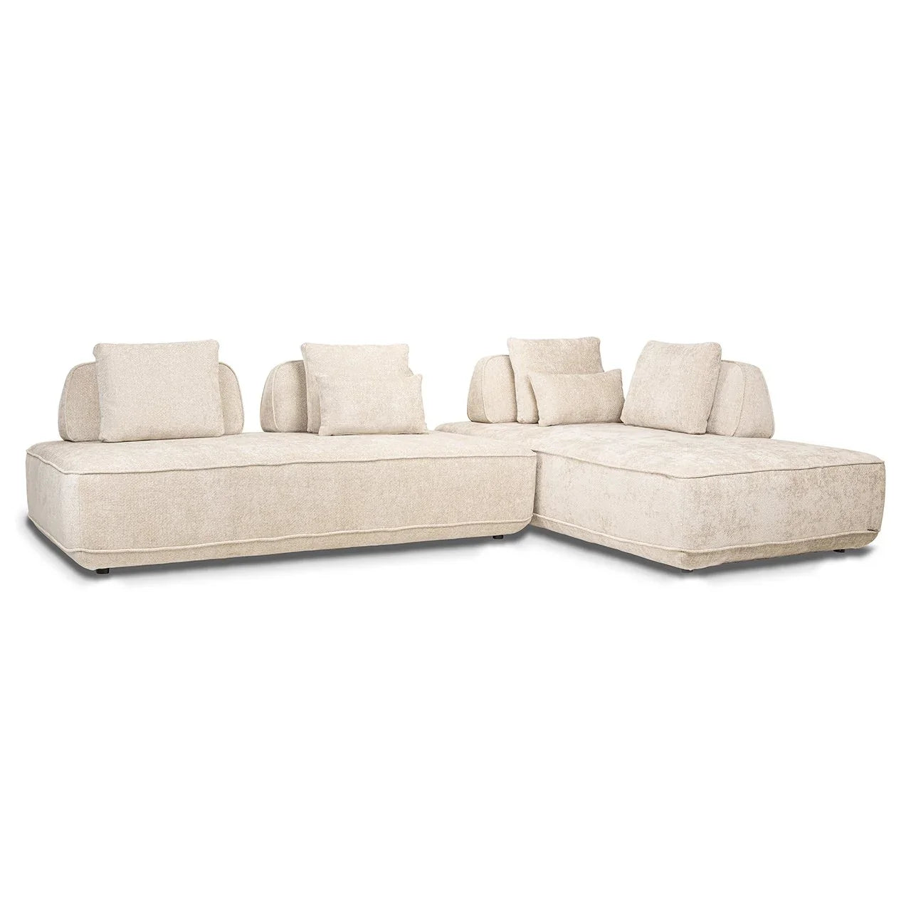 Dīvāns Tudor ar noņemamu atzveltni Richmond Interiors 80/318/205 cm Unicorn 11 cream - N1 Home