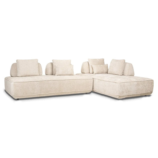 Dīvāns Tudor ar noņemamu atzveltni Richmond Interiors 80/318/205 cm Unicorn 11 cream - N1 Home