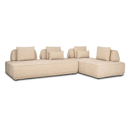 Dīvāns Tudor ar noņemamu atzveltni Richmond Interiors 80/318/205 cm Sand olympus - N1 Home