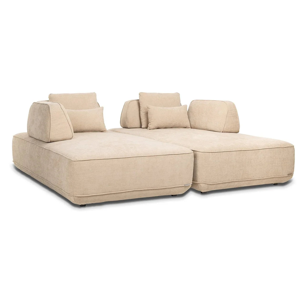 Dīvāns Tudor ar noņemamu atzveltni Richmond Interiors 80/318/205 cm Sand olympus - N1 Home