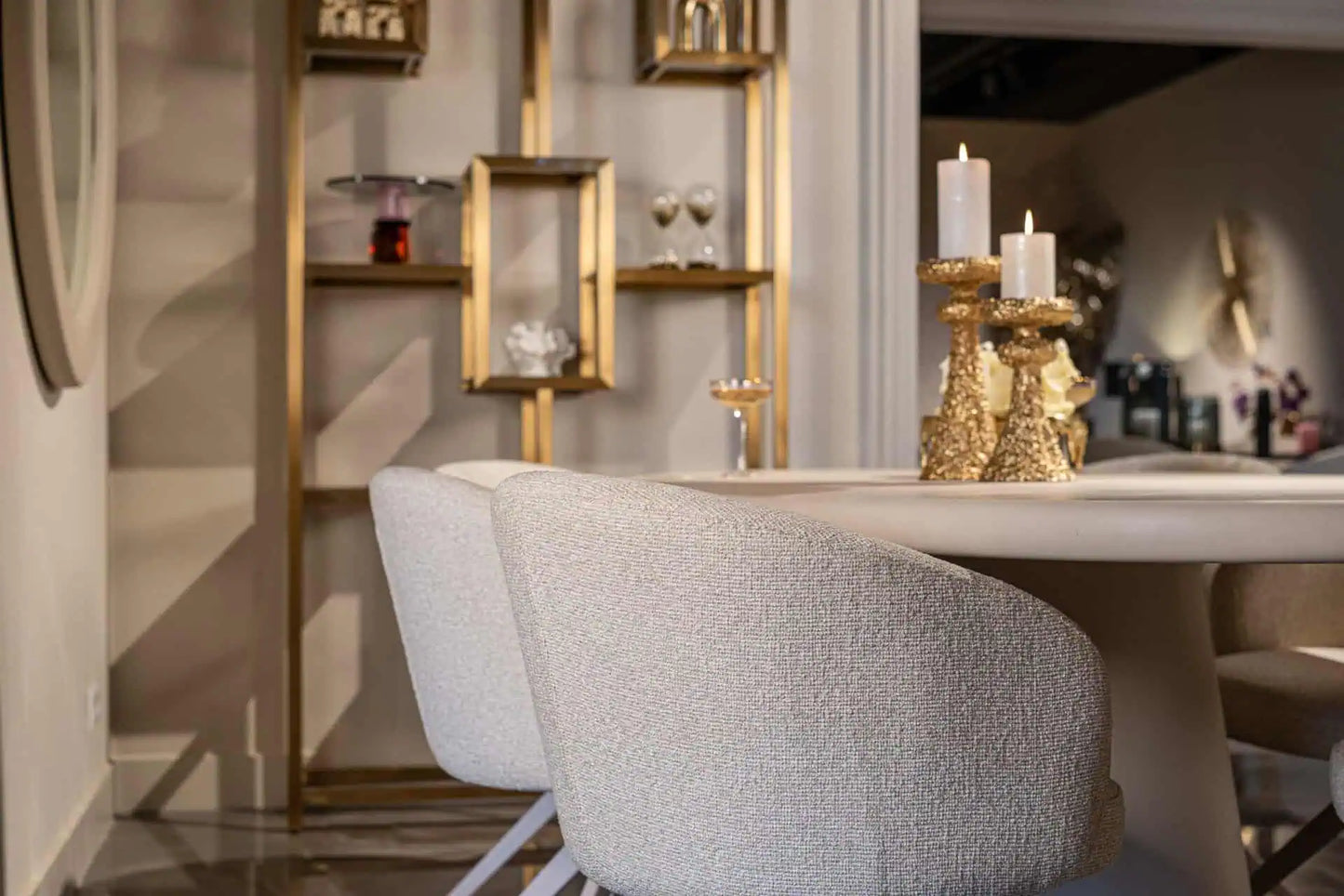 Galds Clayton beige Richmond Interiors 76/222/115 cm bēšs - N1 Home