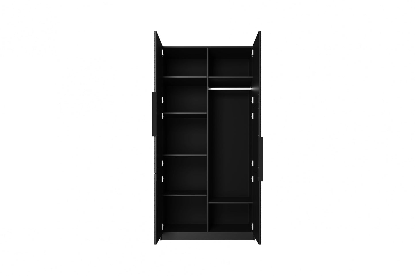 Skapis Oslo 100/205/57 cm melns - N1 Home