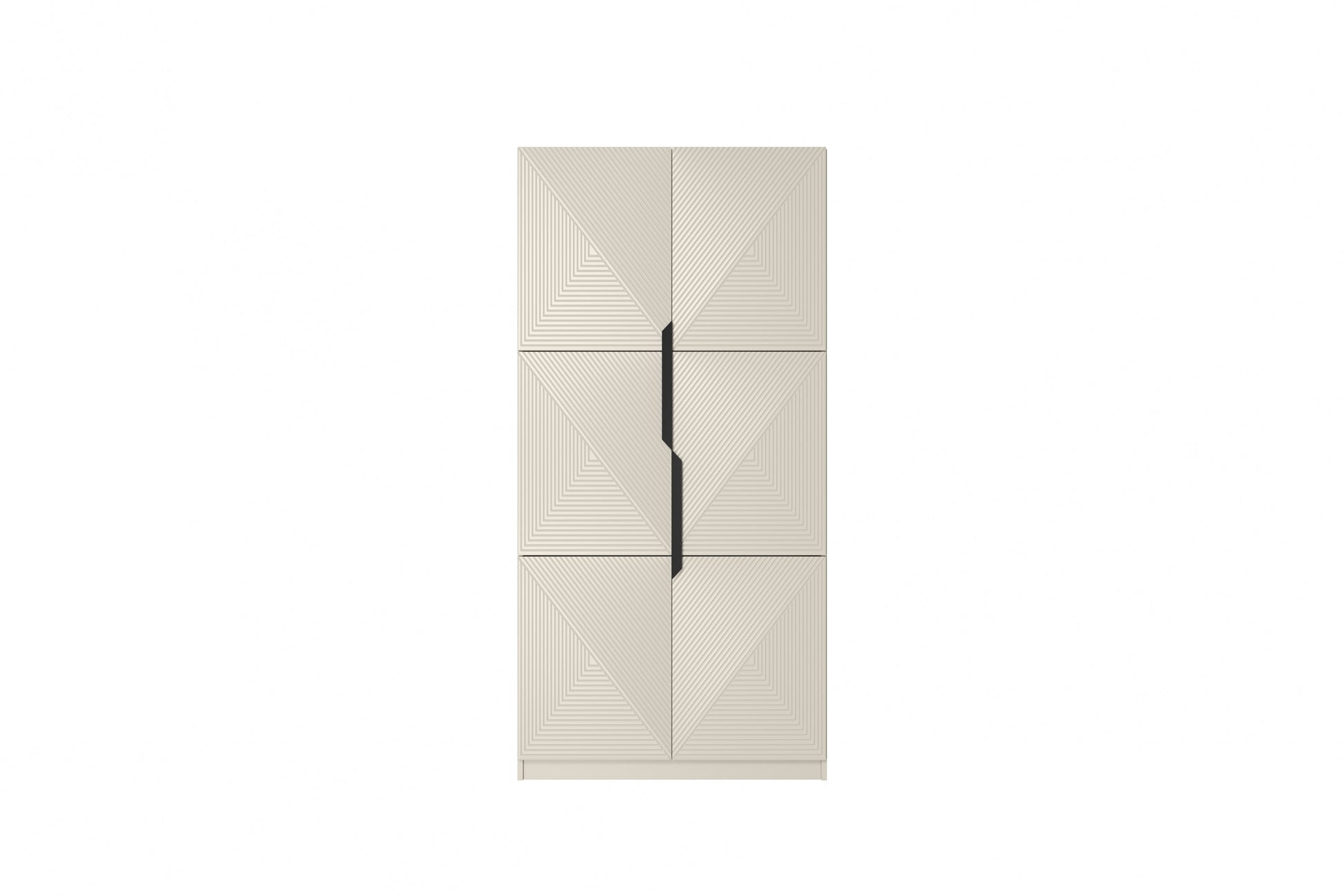 Skapis Oslo 100/205/57 cm kašmirs/melns - N1 Home
