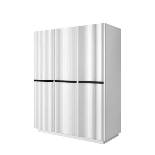 Skapis AUSTIN melns 150/207/62 balts - N1 Home