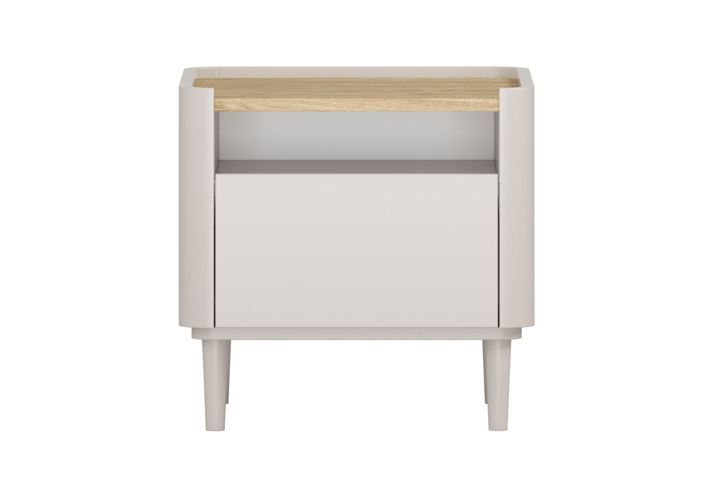 Naktsskapītis Elva 48/48/48 cm Kašmirs / Eļļots ozols - N1 Home