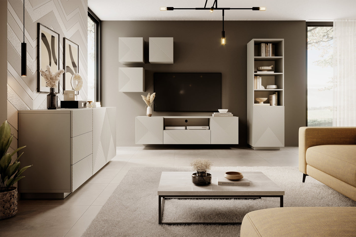 OSLO RTV kumode 167/44/40 cm kašmirs - N1 Home