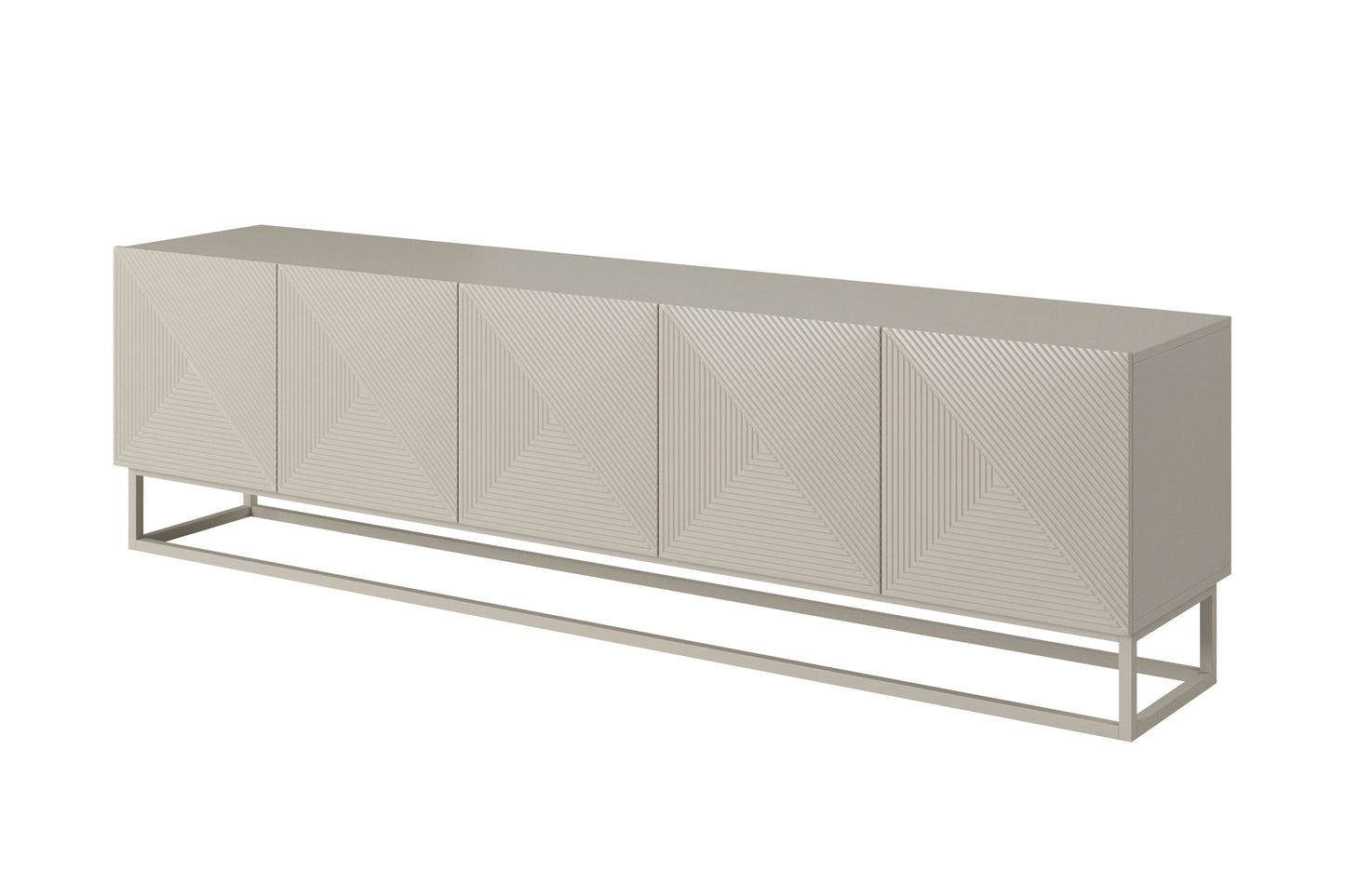 OSLO RTV kumode uz metāla kājām 200/56/40 cm kašmirs/kašmirs - N1 Home