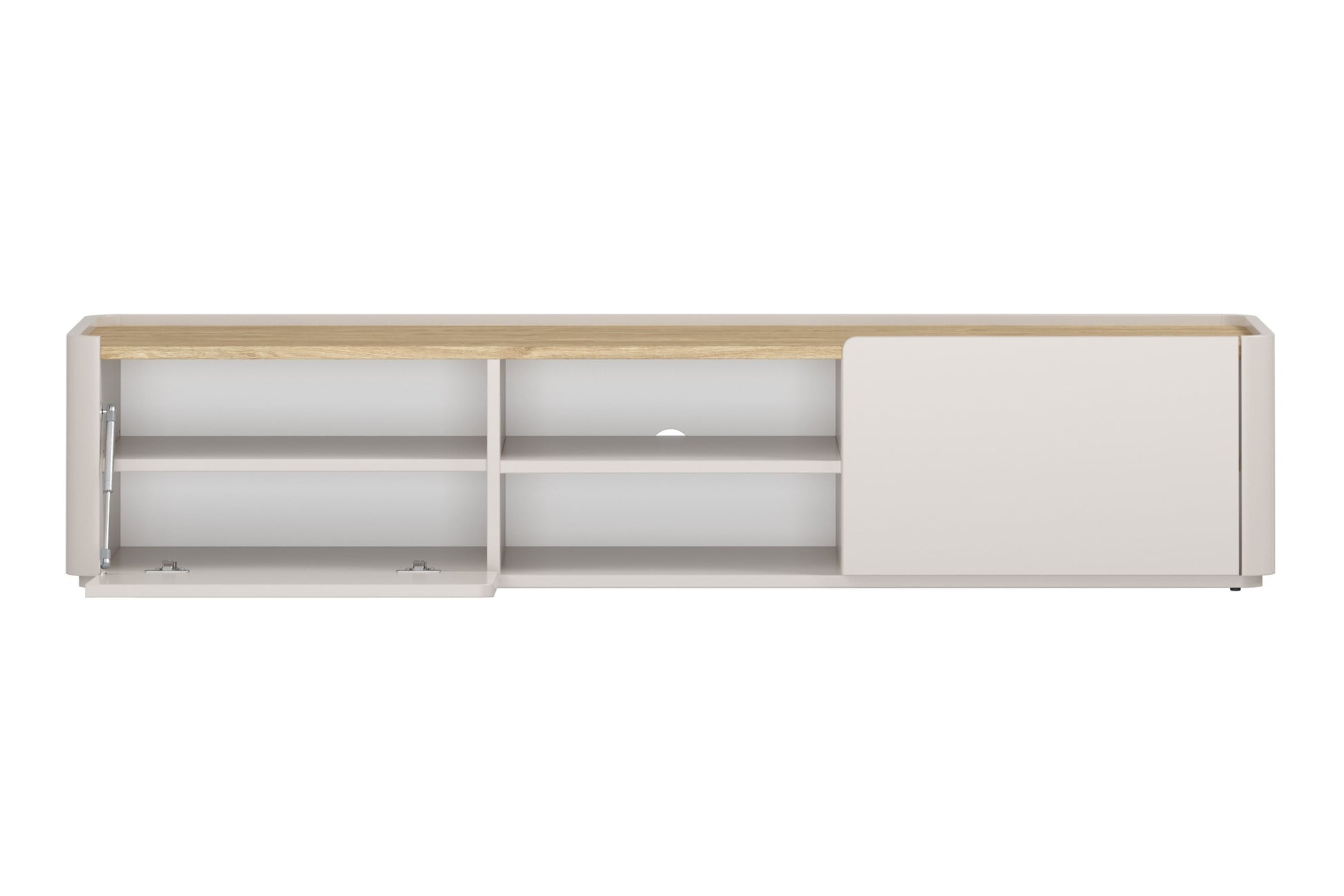 TV skapis Elva 170/35.5/48 cm Kašmirs / Eļļots ozols - N1 Home