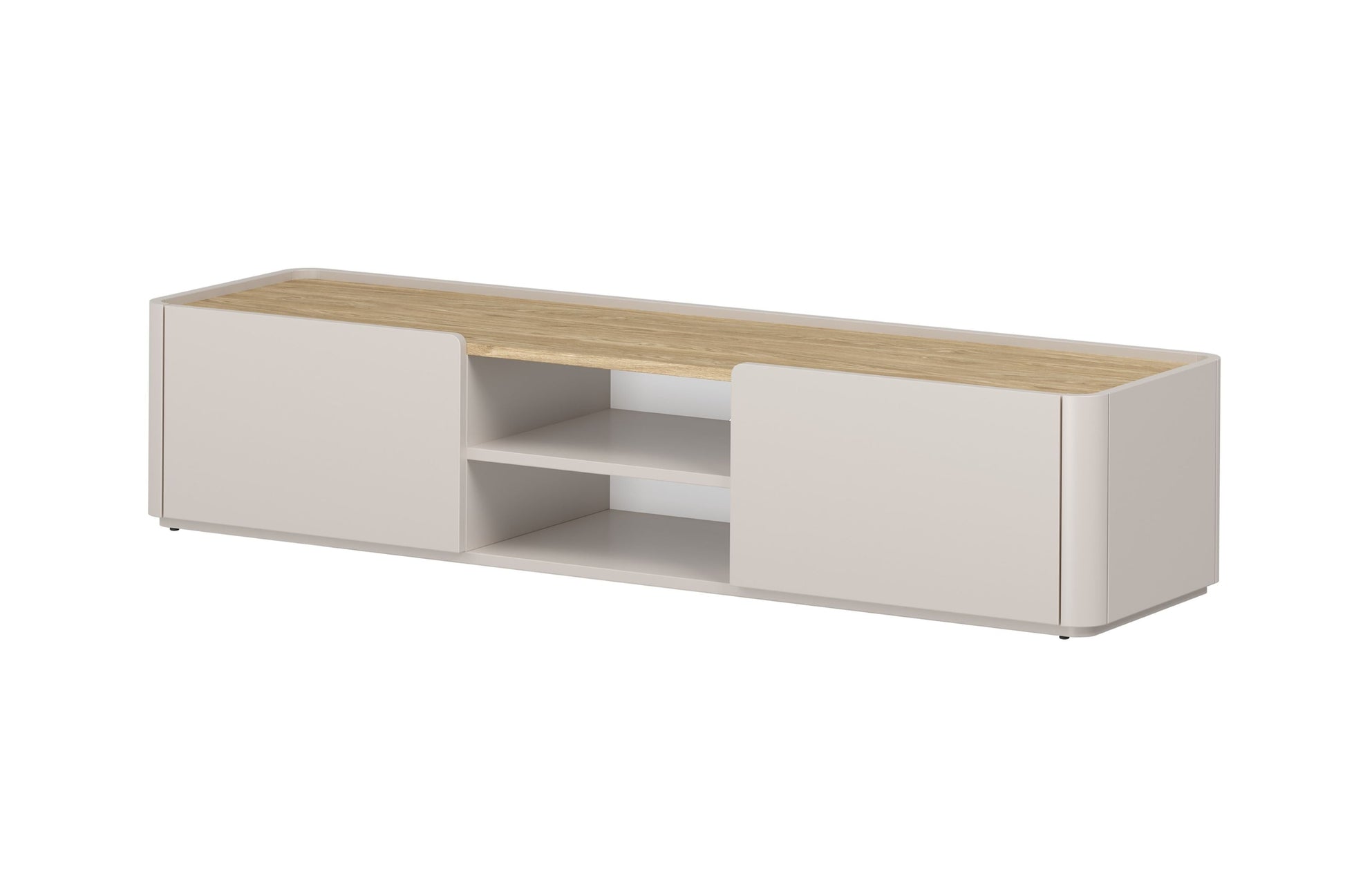 TV skapis Elva 170/35.5/48 cm Kašmirs / Eļļots ozols - N1 Home