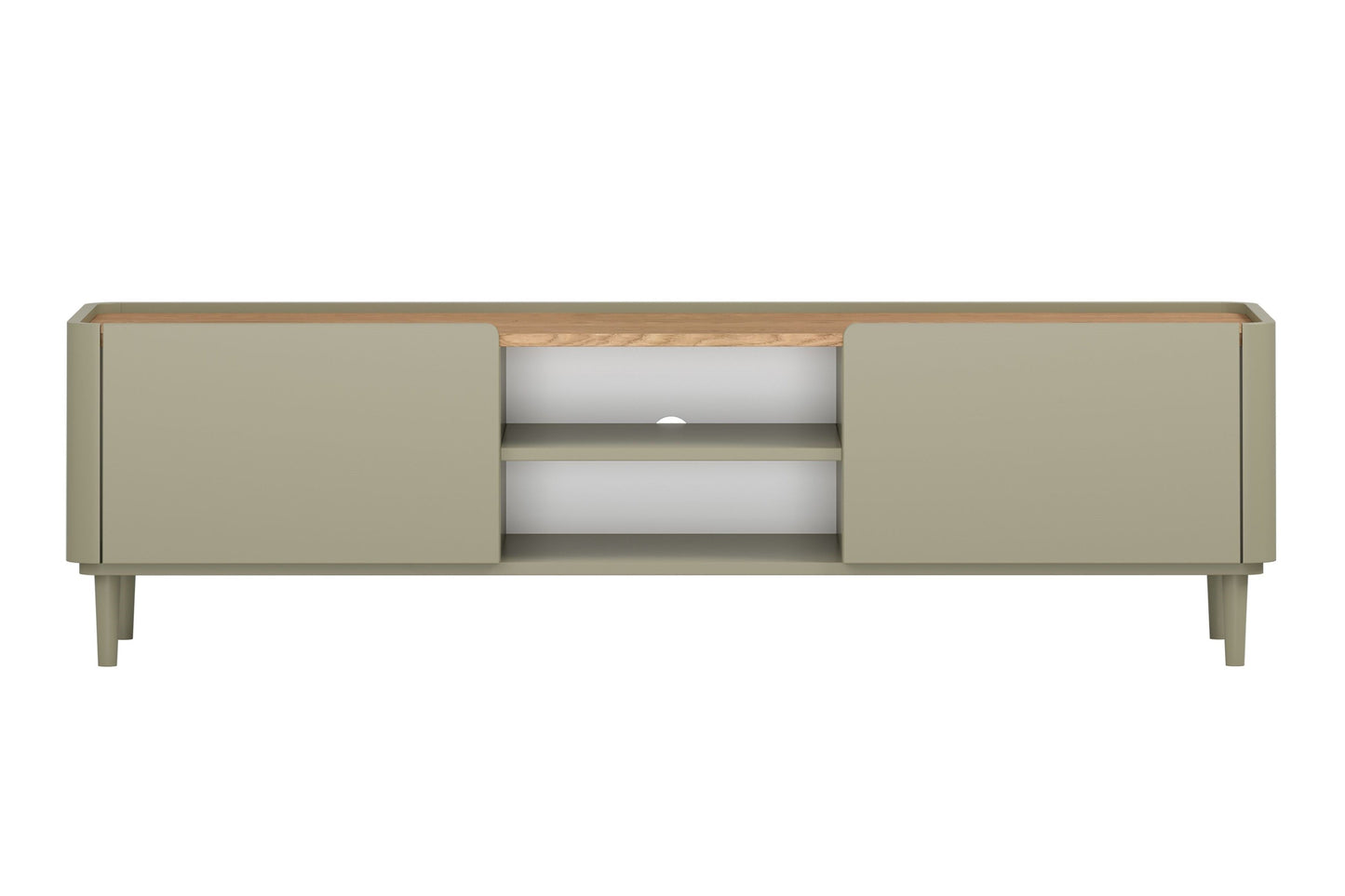 TV skapis Elva 170/48/48 cm Eikalipts / Baltijas kāpu ozols - N1 Home