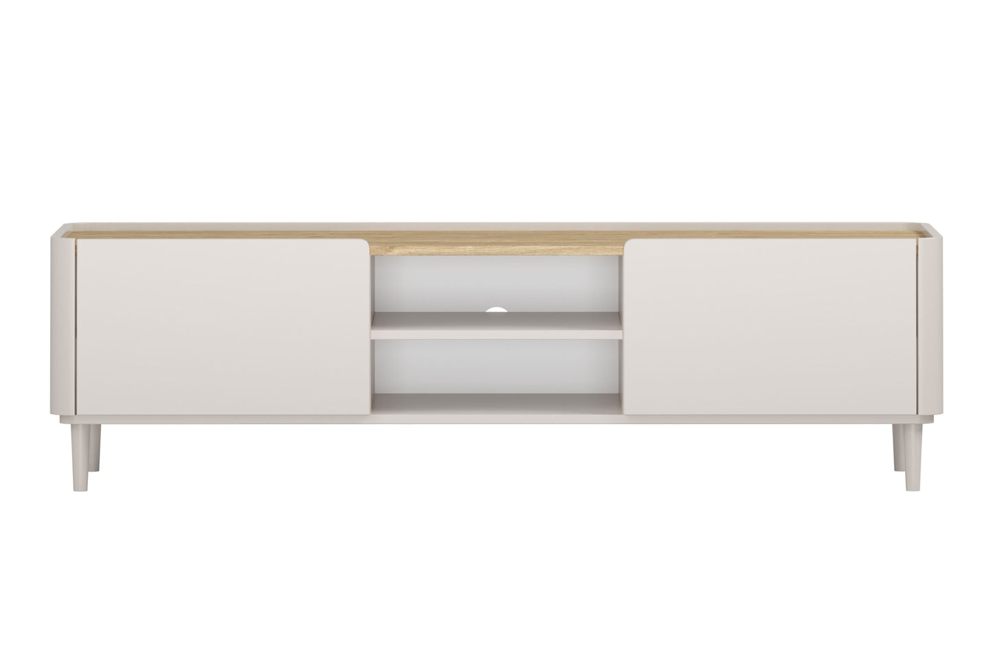 TV skapis Elva 170/48/48 cm Kašmirs / Eļļots ozols - N1 Home