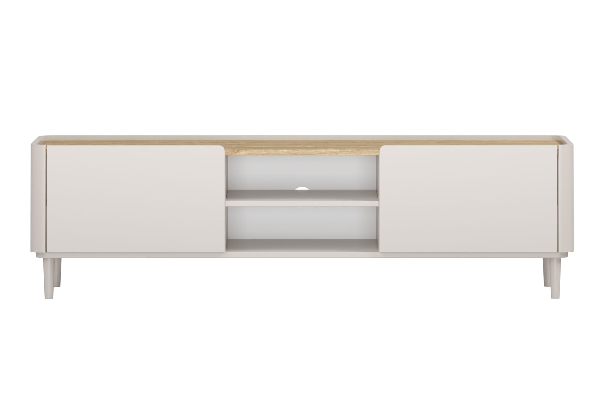 TV skapis Elva 170/48/48 cm Kašmirs / Eļļots ozols - N1 Home