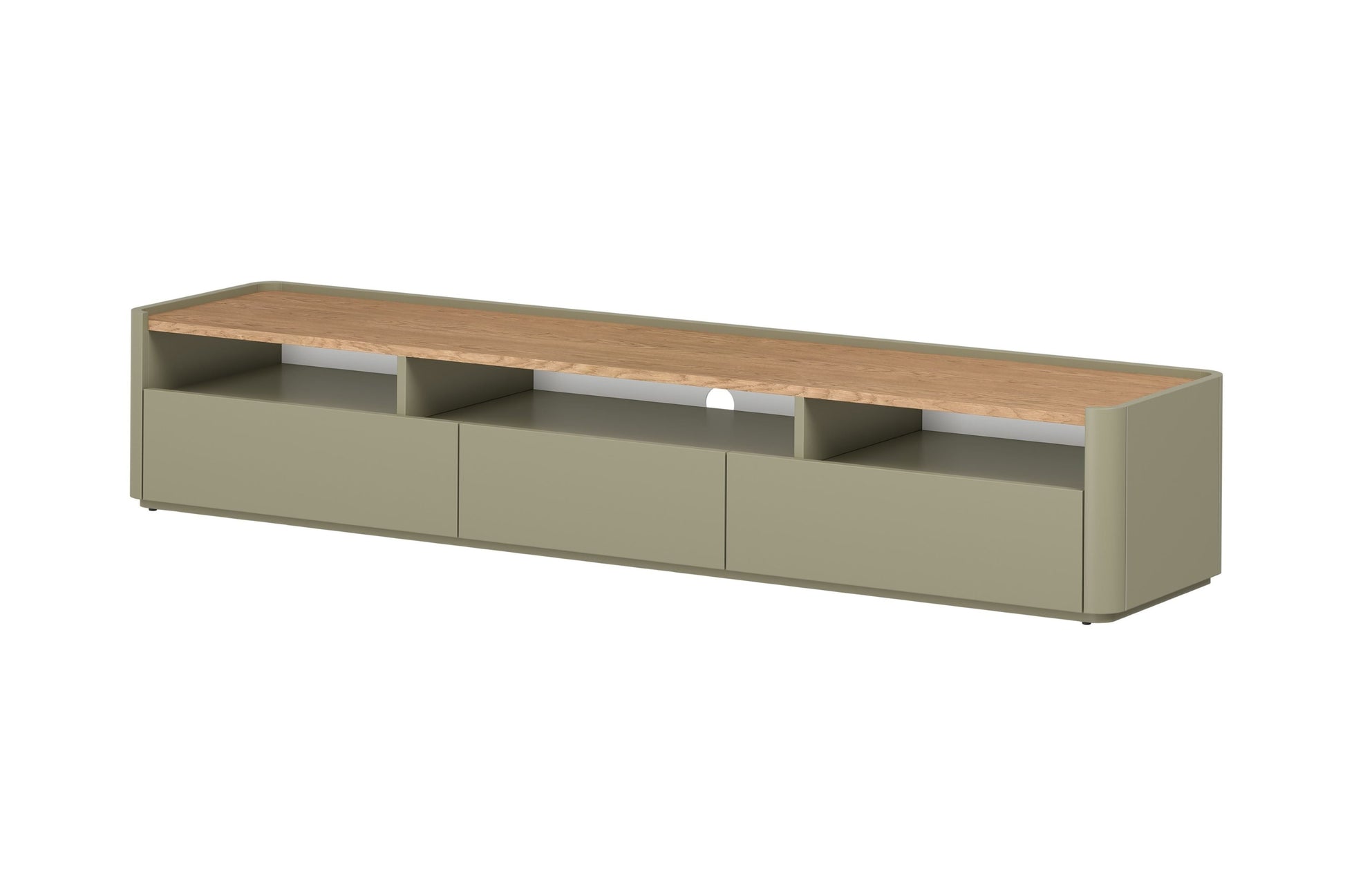 TV skapis Elva 200/35.5/48 cm Eikalipts / Baltijas kāpu ozols - N1 Home