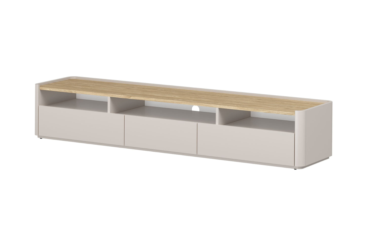 TV skapis Elva 200/35.5/48 cm Kašmirs / Eļļots ozols - N1 Home
