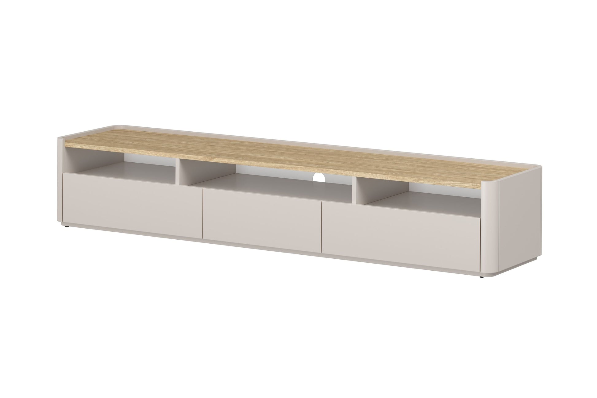 TV skapis Elva 200/35.5/48 cm Kašmirs / Eļļots ozols - N1 Home