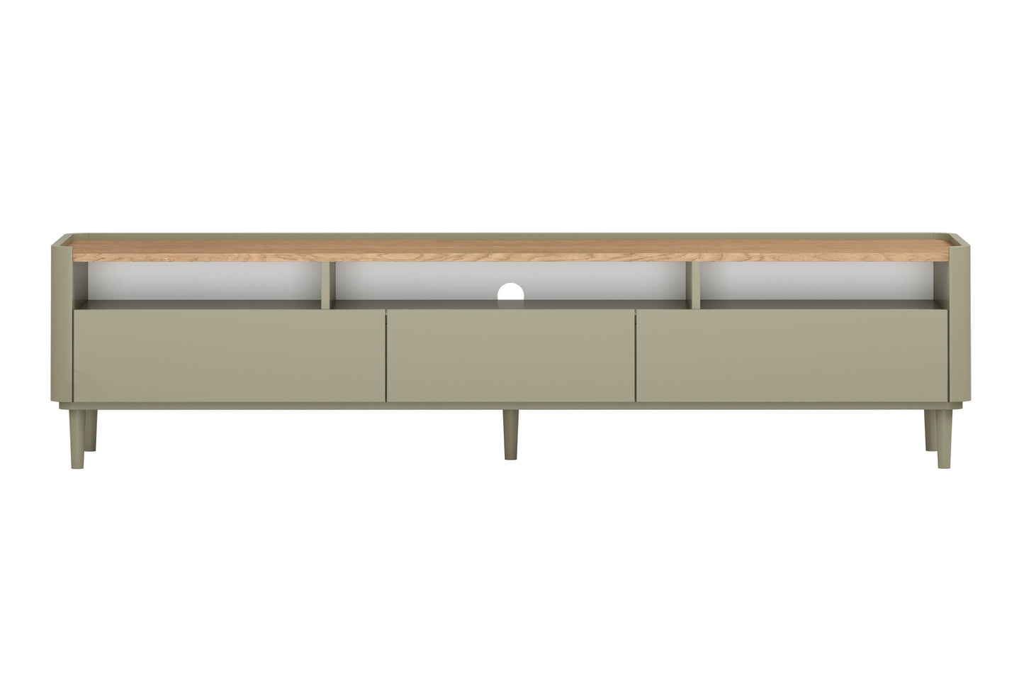 TV skapis Elva 200/48/48 cm Eikalipts / Baltijas kāpu ozols - N1 Home