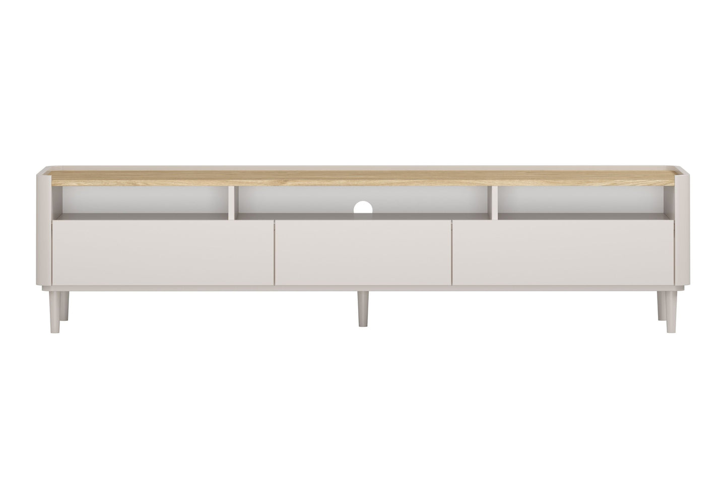 TV skapis Elva 200/48/48 cm Kašmirs / Eļļots ozols - N1 Home