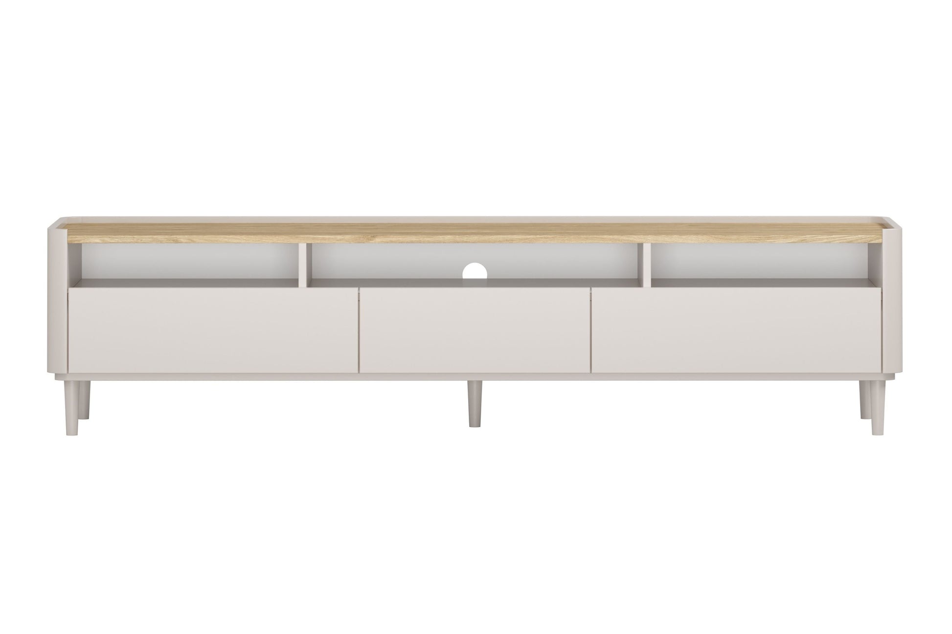 TV skapis Elva 200/48/48 cm Kašmirs / Eļļots ozols - N1 Home