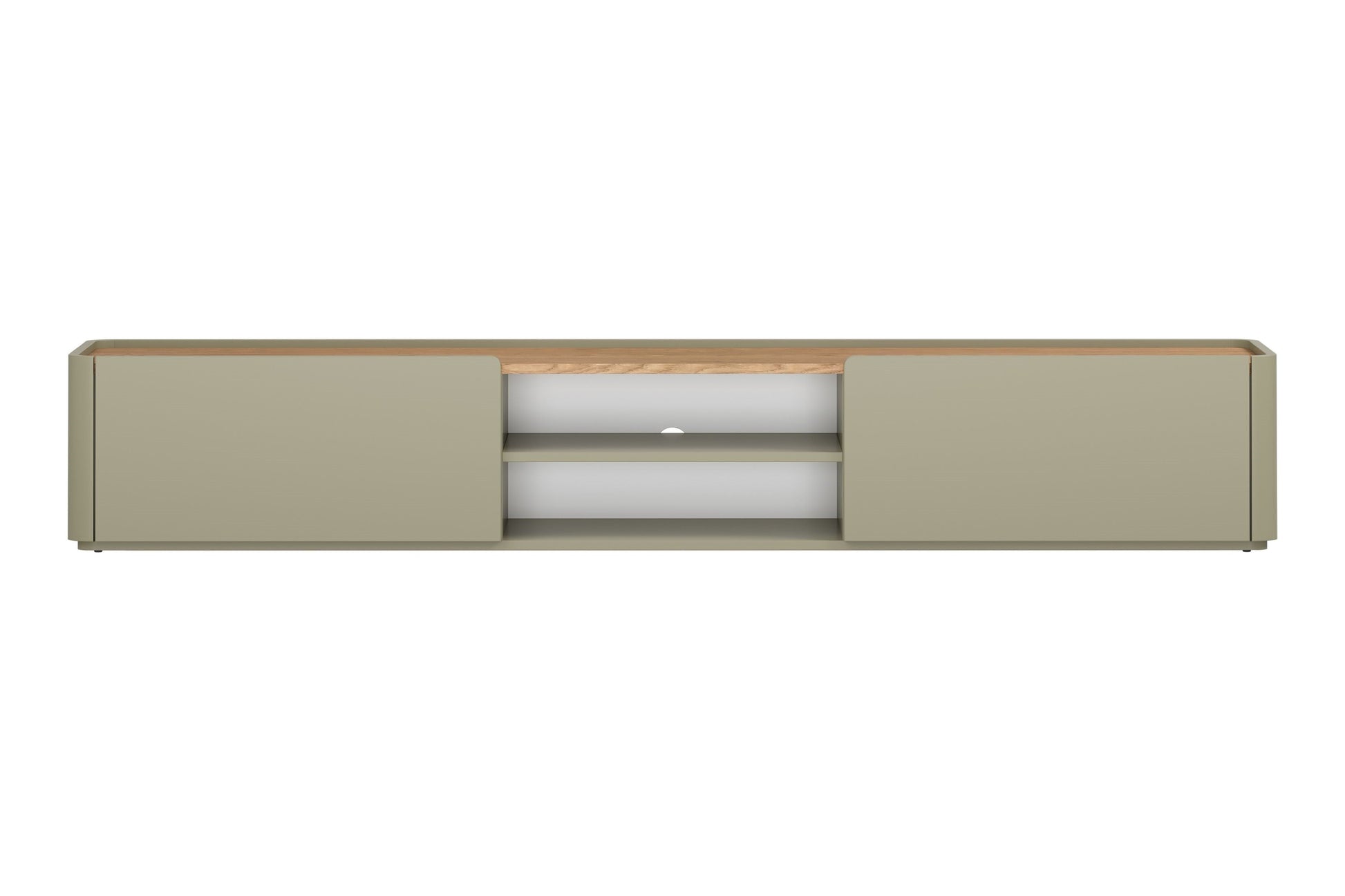 TV skapis Elva 220/35.5/48 cm Eikalipts / Baltijas kāpu ozols - N1 Home