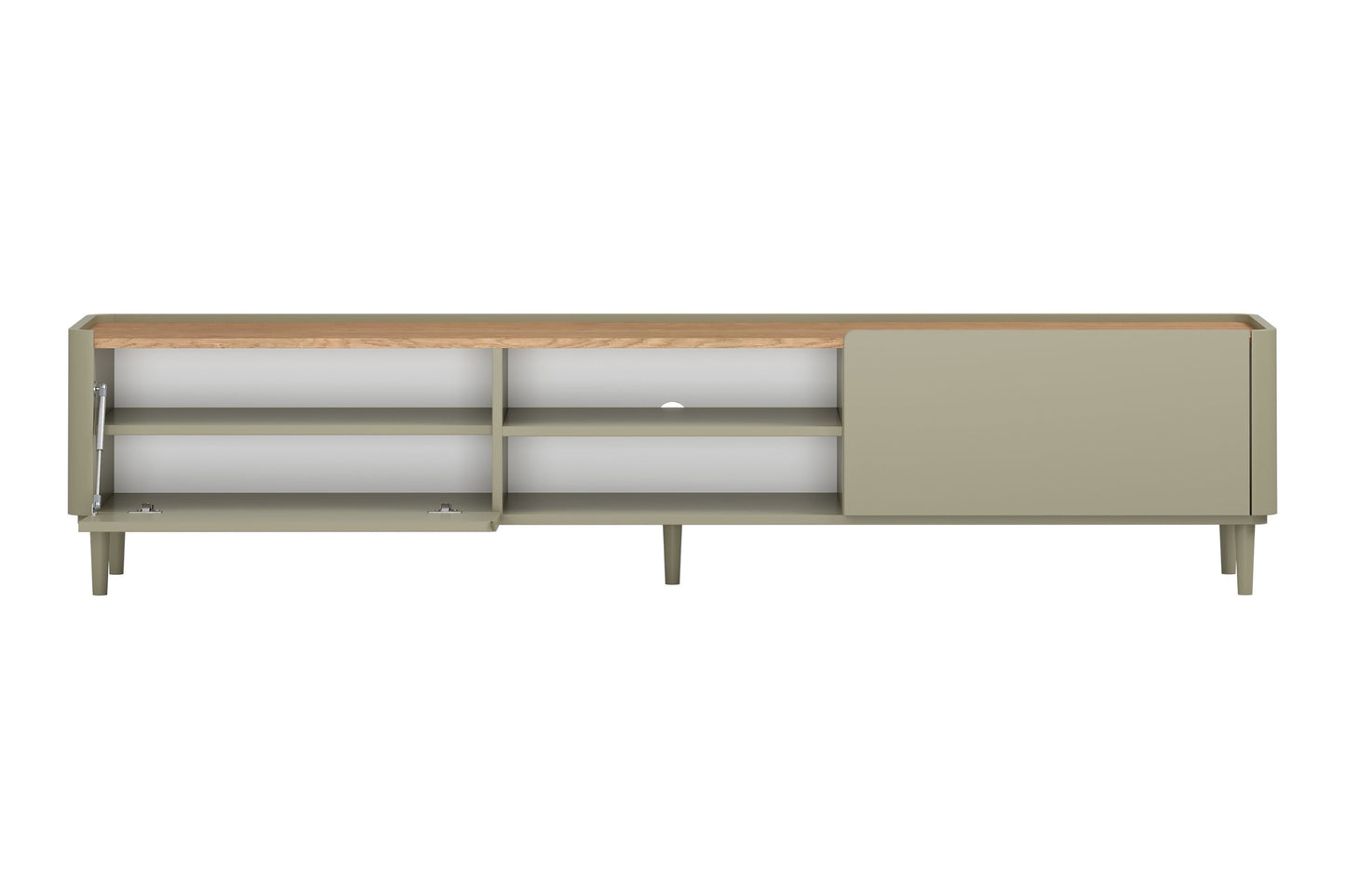 TV skapis Elva 220/48/48 cm Eikalipts / Baltijas kāpu ozols - N1 Home