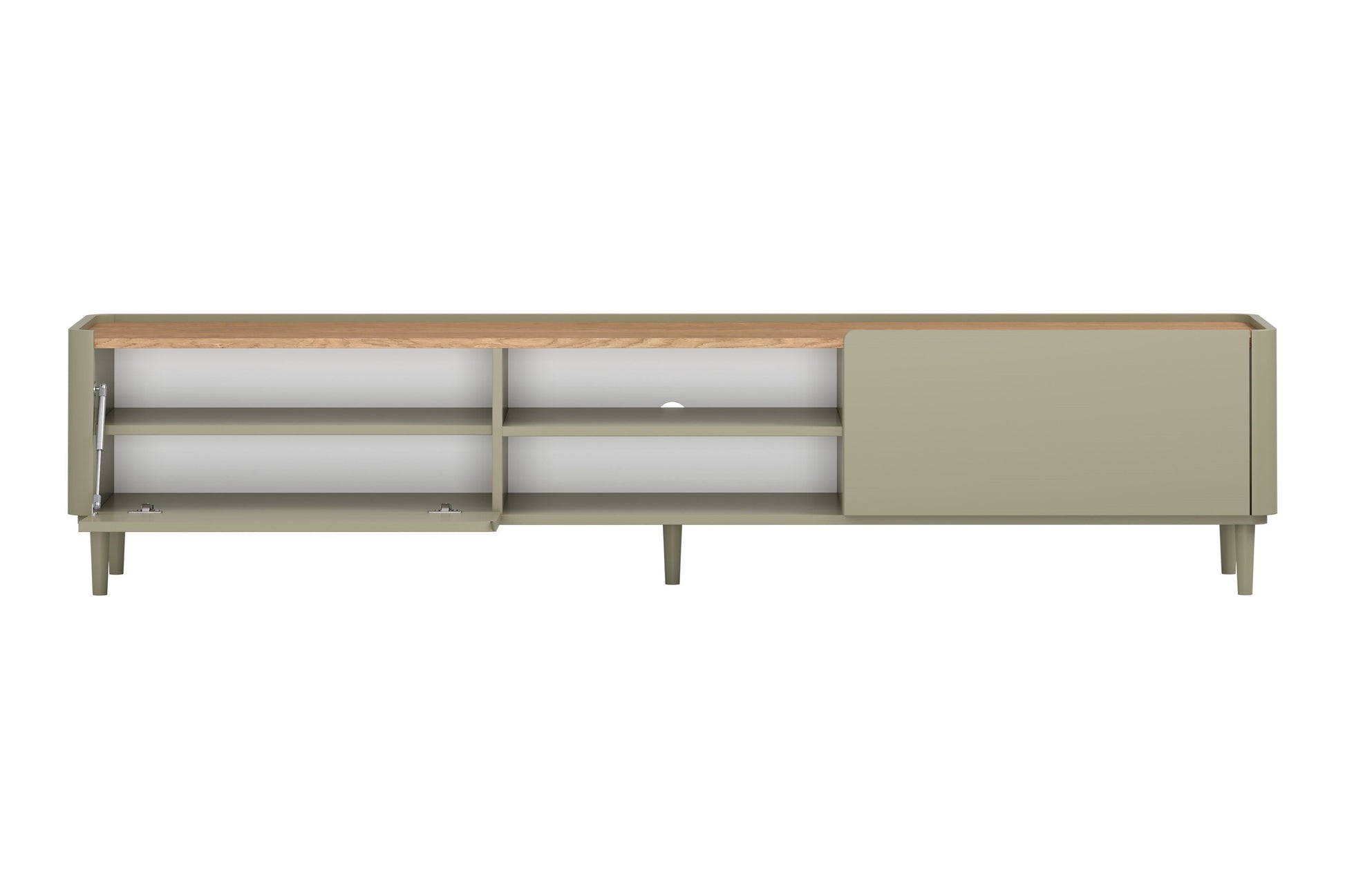 TV skapis Elva 220/48/48 cm Eikalipts / Baltijas kāpu ozols - N1 Home