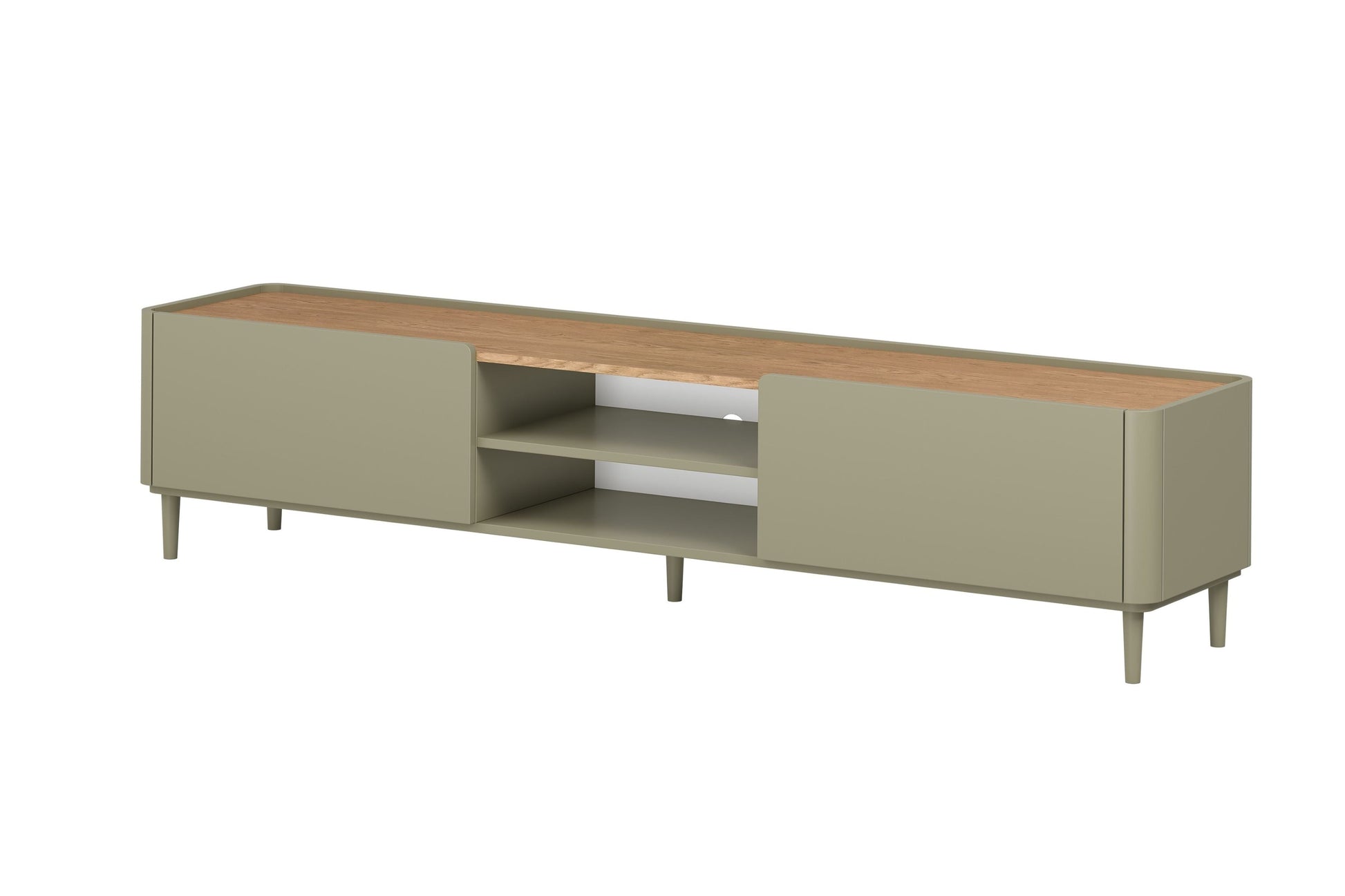 TV skapis Elva 220/48/48 cm Eikalipts / Baltijas kāpu ozols - N1 Home
