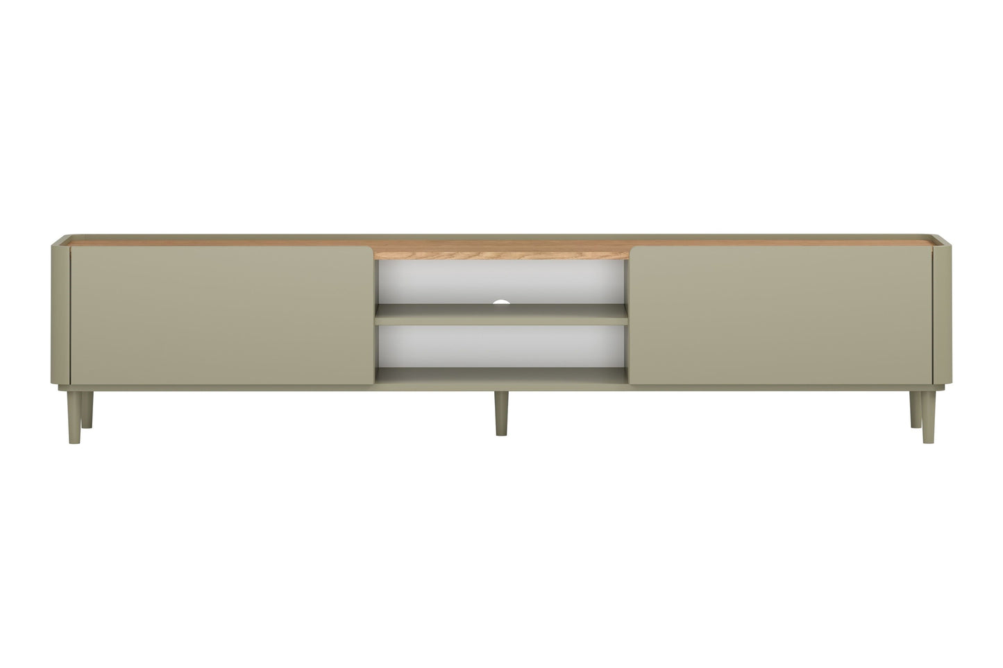 TV skapis Elva 220/48/48 cm Eikalipts / Baltijas kāpu ozols - N1 Home