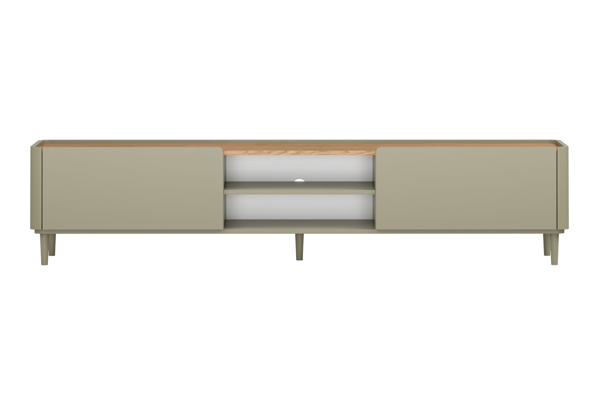 TV skapis Elva 220/48/48 cm Eikalipts / Baltijas kāpu ozols - N1 Home