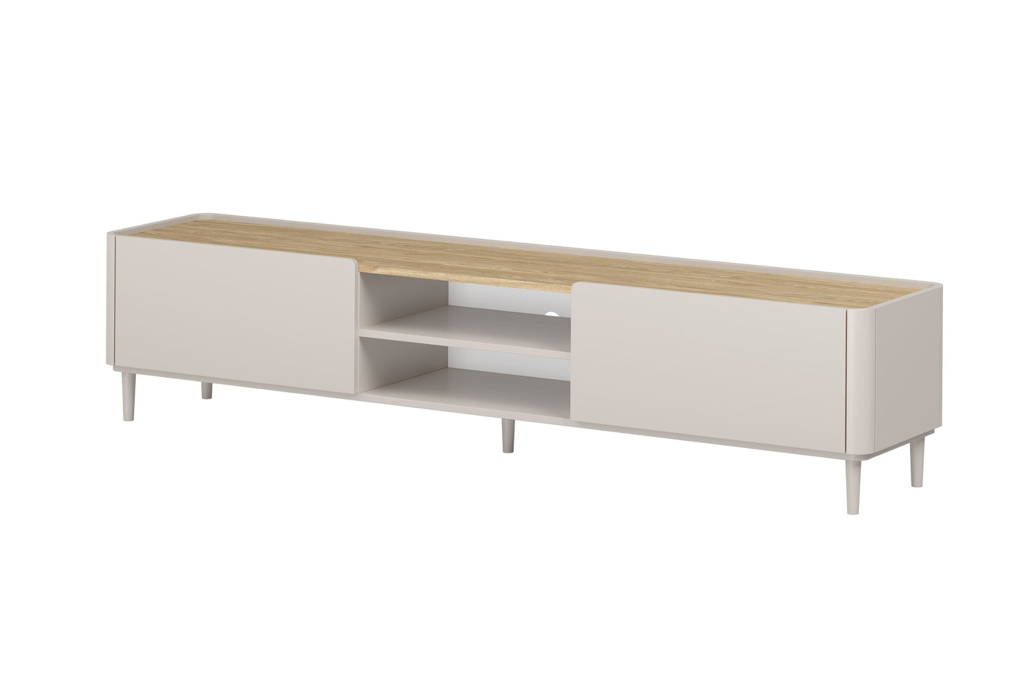 TV skapis Elva 220/48/48 Kašmirs / Eļļots ozols - N1 Home