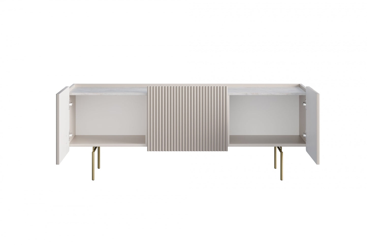 RTV skapis Dersi 200/57/42 cm kamirs/zelts - N1 Home