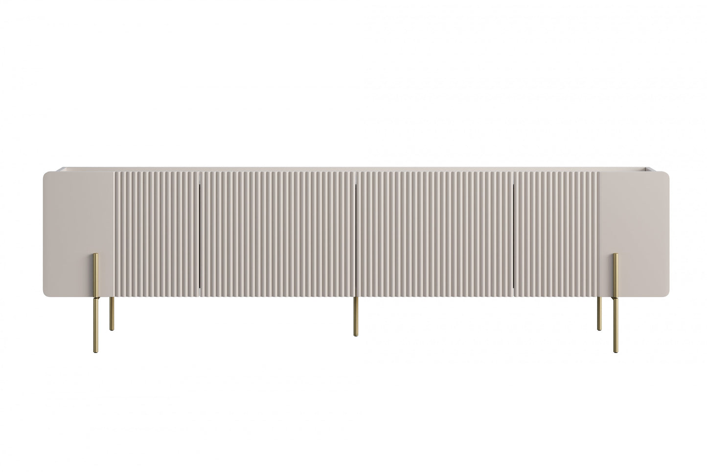 RTV skapis Dersi 200/57/42 cm kašmirs/zelts - N1 Home