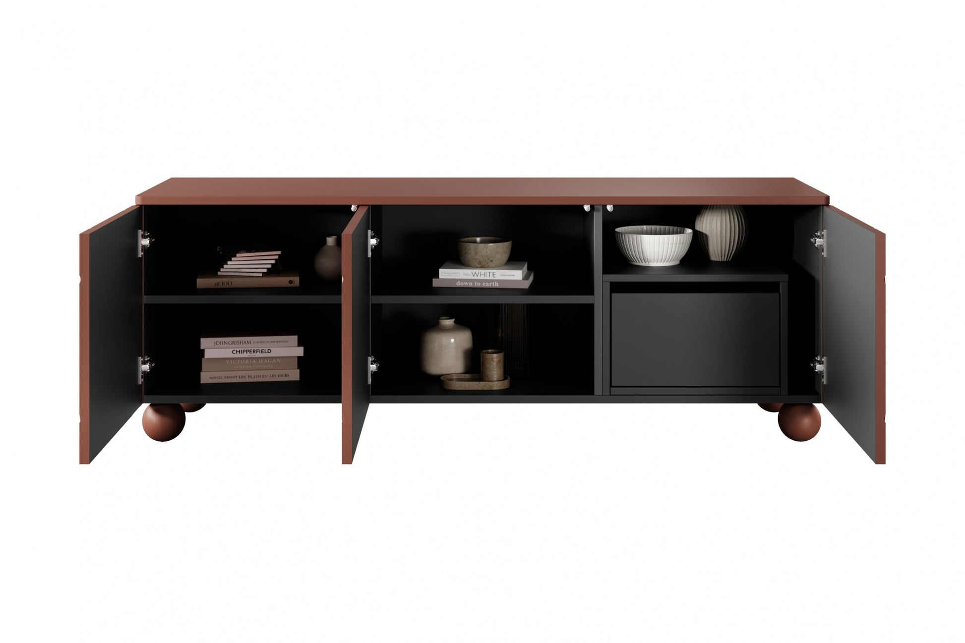 Kumode RTV BARI II ar atvilktni 150/57/45 terrakota - N1 Home