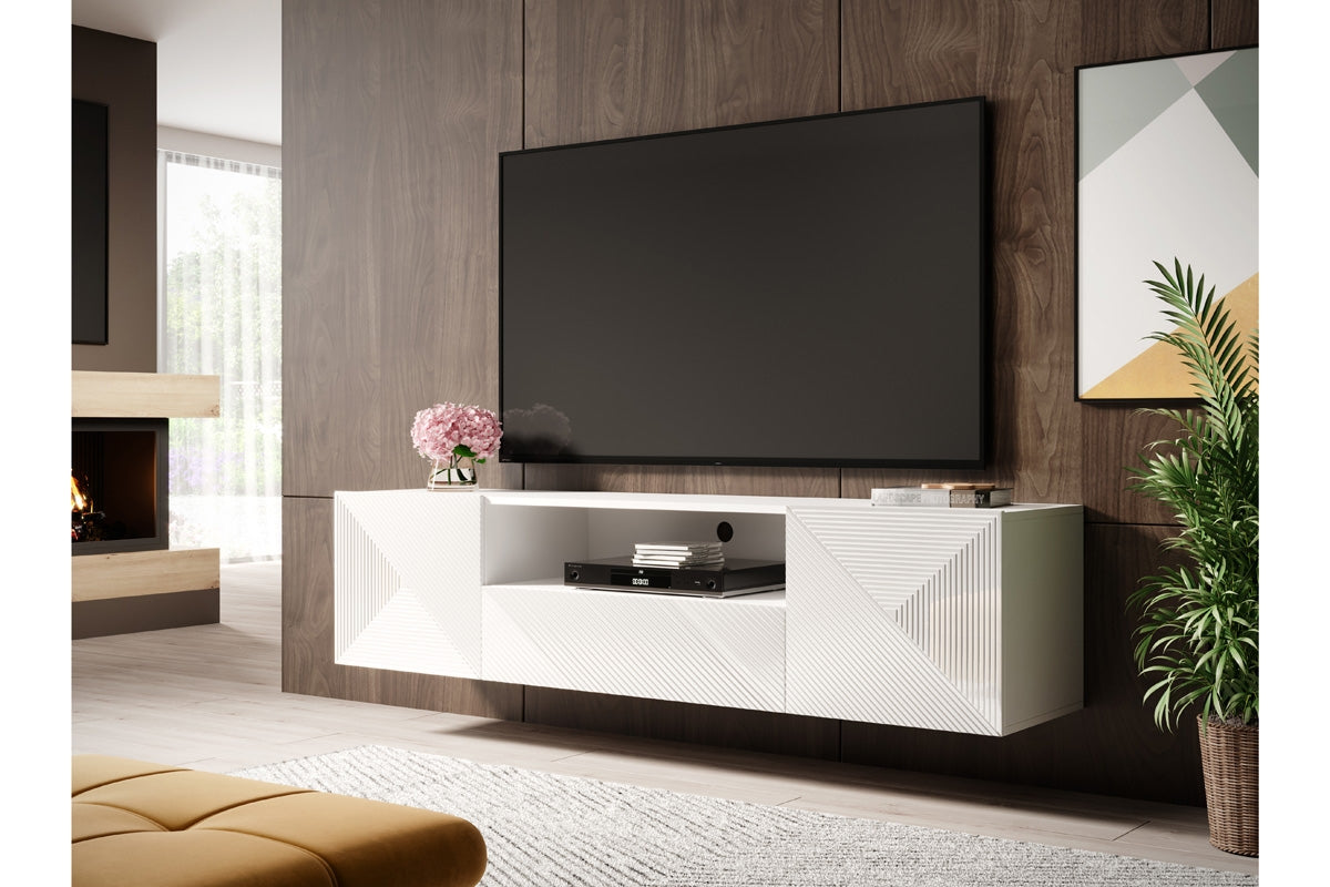OSLO RTV kumode 167/44/40 spīdums balts - N1 Home
