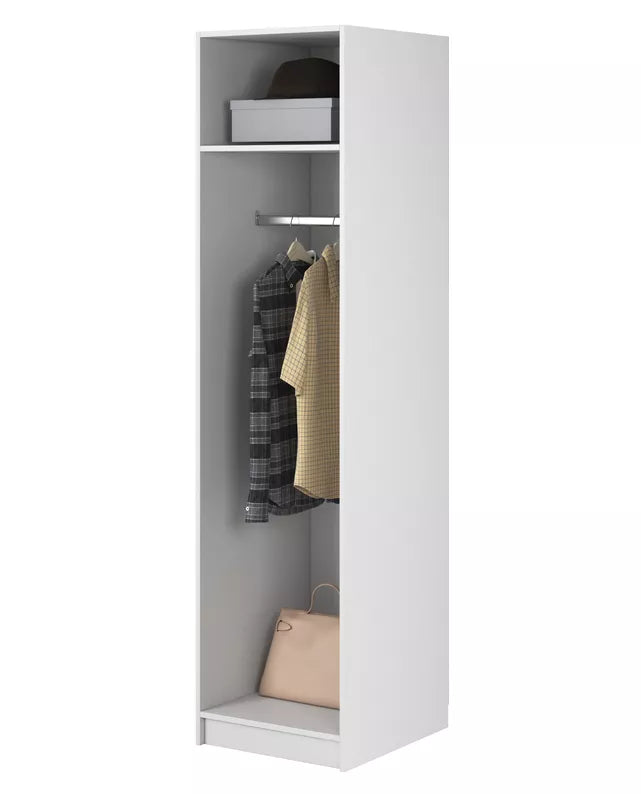 MEFRA Viendurvju skapis 50 cm, balts - N1 Home