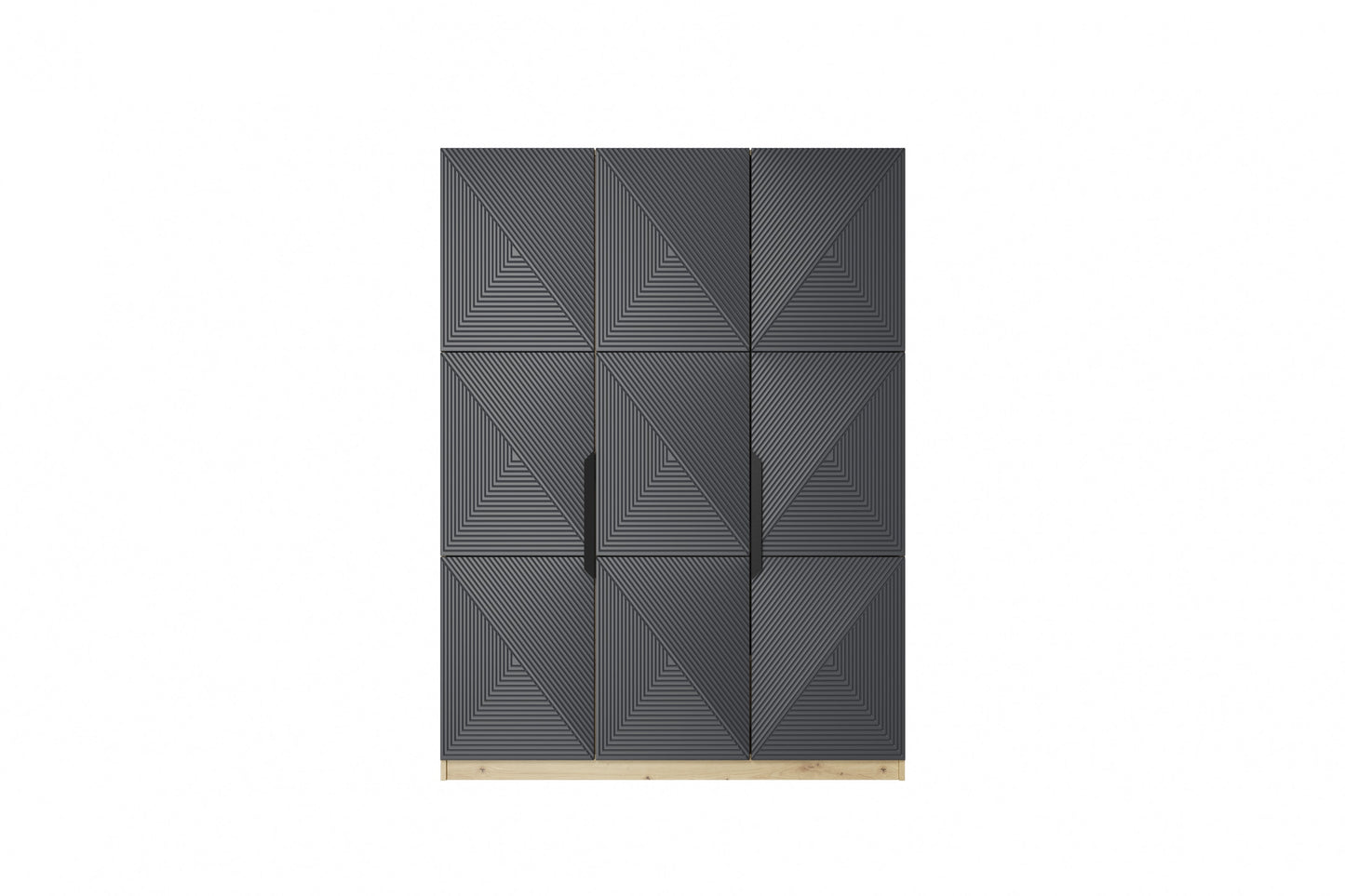 Skapis Oslo 150/205/57 cm Rivjēra akmens/ozols - N1 Home