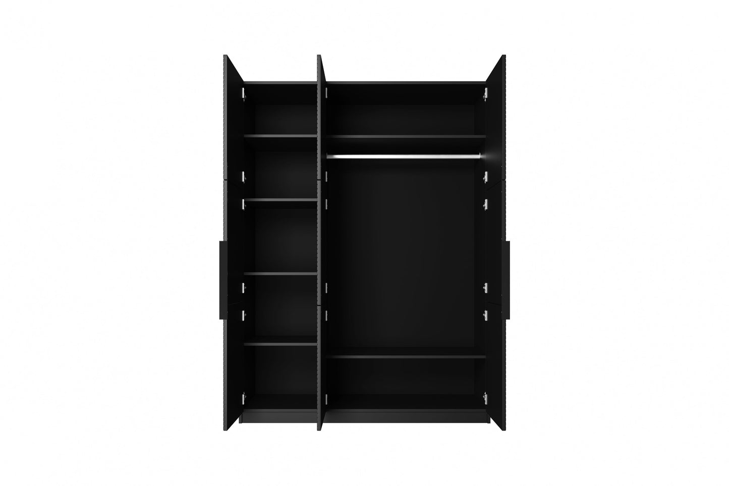 Skapis Oslo 150/205/57 cm melns - N1 Home