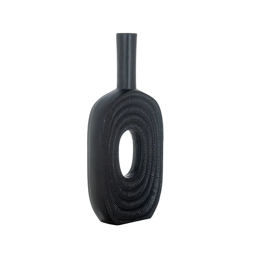 Vāze Richmond Interiors Emar big 41/18/6 cm melns - N1 Home
