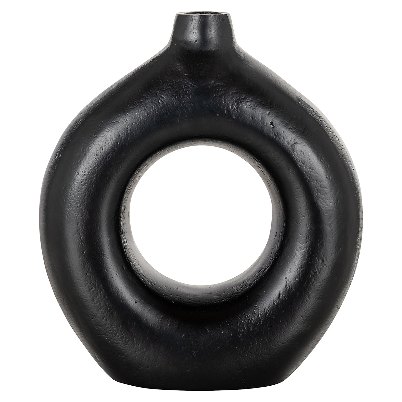 Vāze Richmond Interiors Felice 22/19/7 cm melns - N1 Home