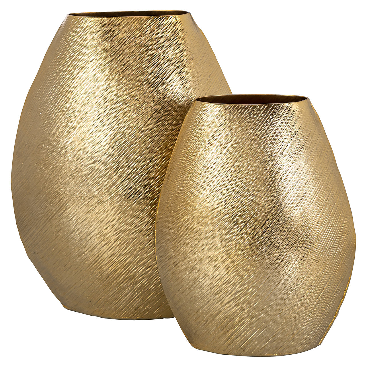 Vāze Richmond Interiors Evey small 30/24/12 cm zelts - N1 Home
