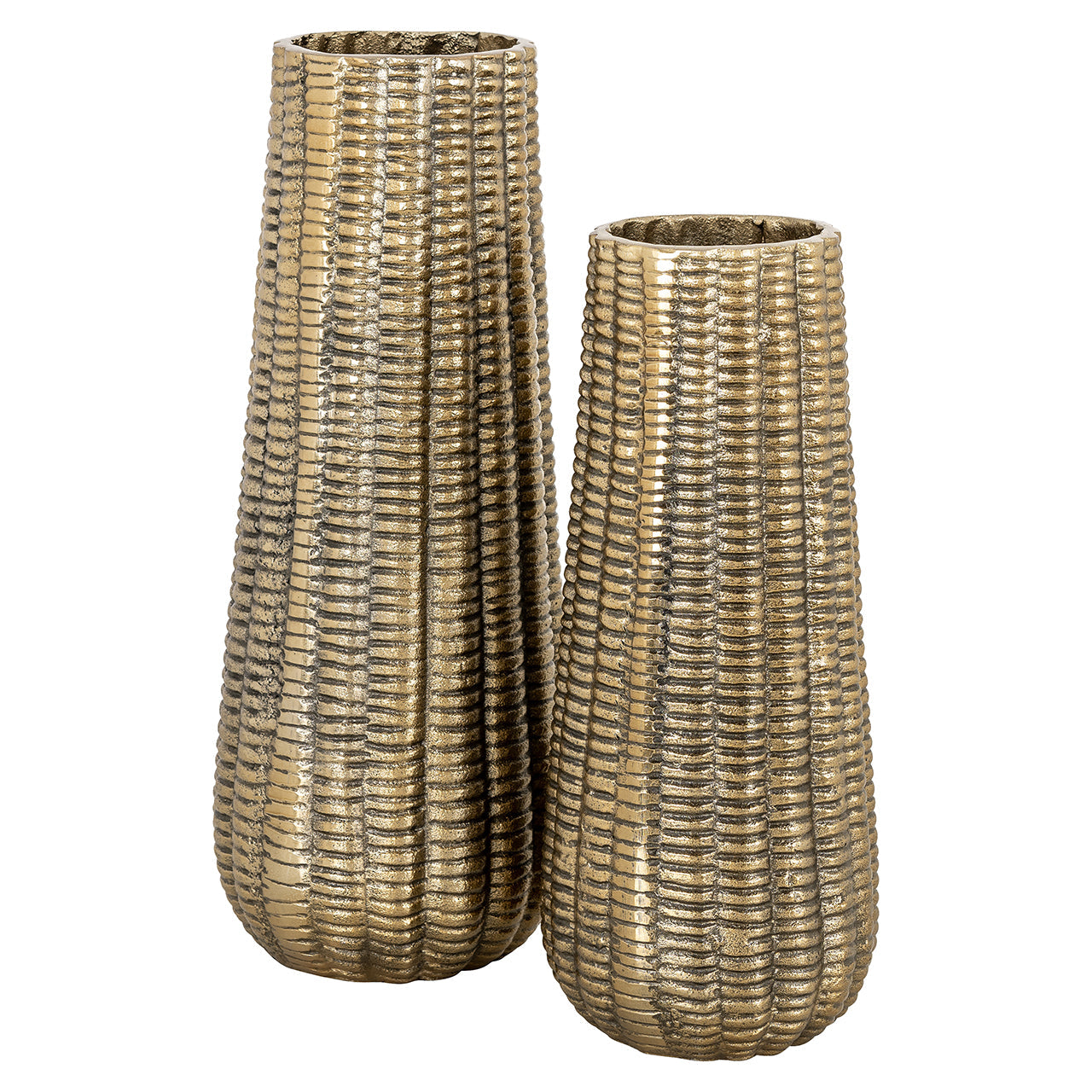 Vāze Richmond Interiors Loran small 35/14/14 cm zelts - N1 Home