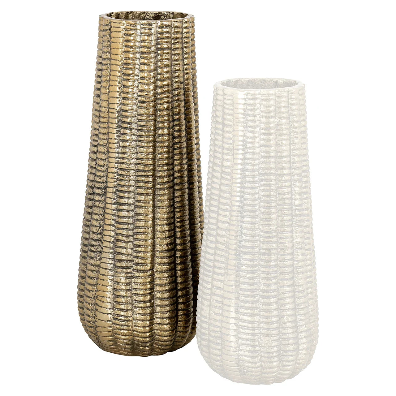 Vāze Richmond Interiors Loran big 42/16/16 cm zelts - N1 Home