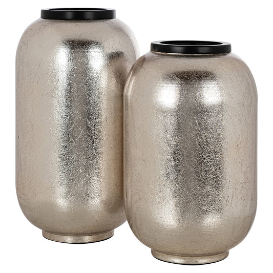Vāze Richmond Interiors Vesna small 30/20/20 cm sudraba - N1 Home