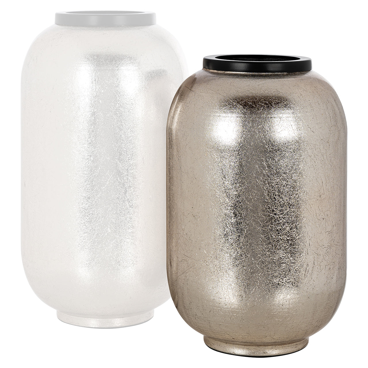 Vāze Richmond Interiors Vesna small 30/20/20 cm sudraba - N1 Home