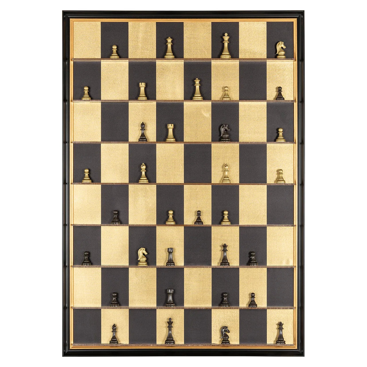 Sienas māksla Richmond Interiors Nala 100/70 cm melns/zelts - N1 Home