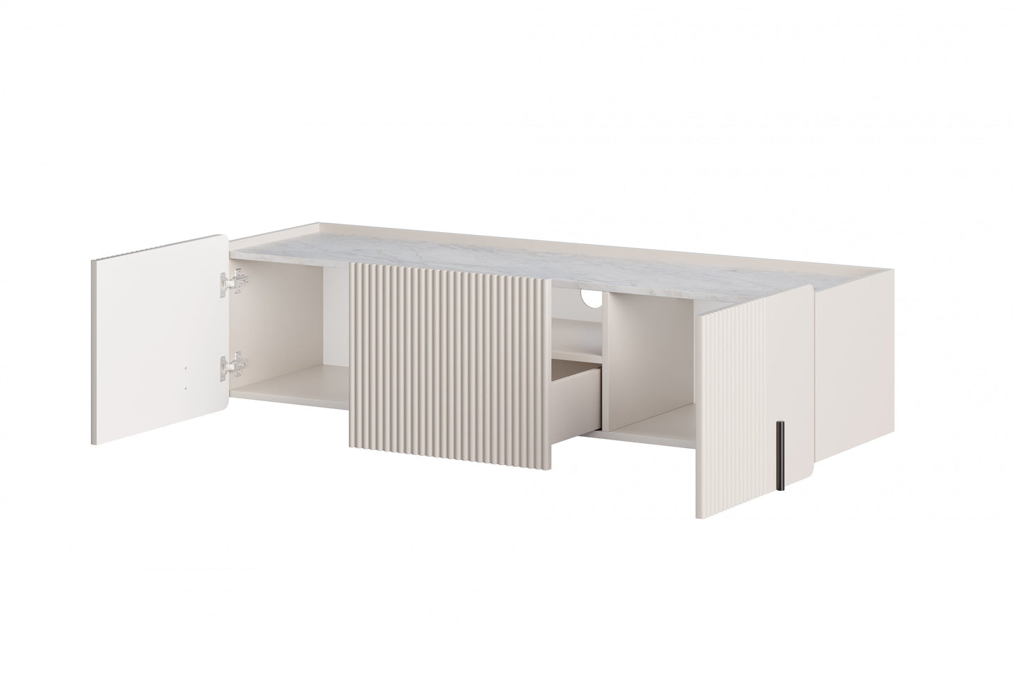 RTV skapis Dersi 150/40/42 cm kamirs/melns - N1 Home