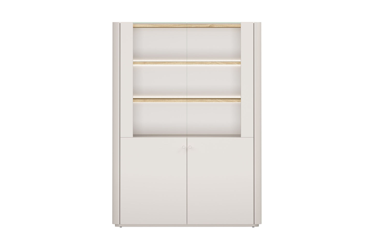 Vitrīna Elva 100/137,5/48 cm Kašmirs / Eļļots ozols - N1 Home