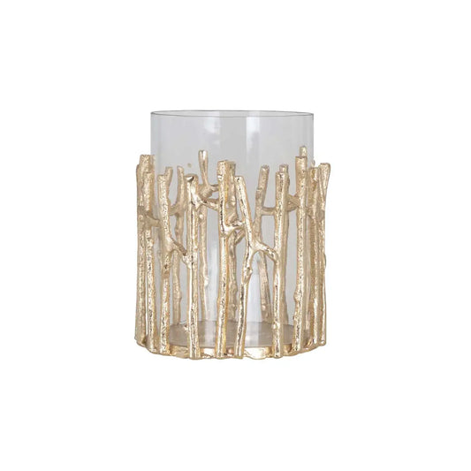 Svečturis Loretta gold small Richmond Interiors 19/15/15 cm zelts - N1 Home