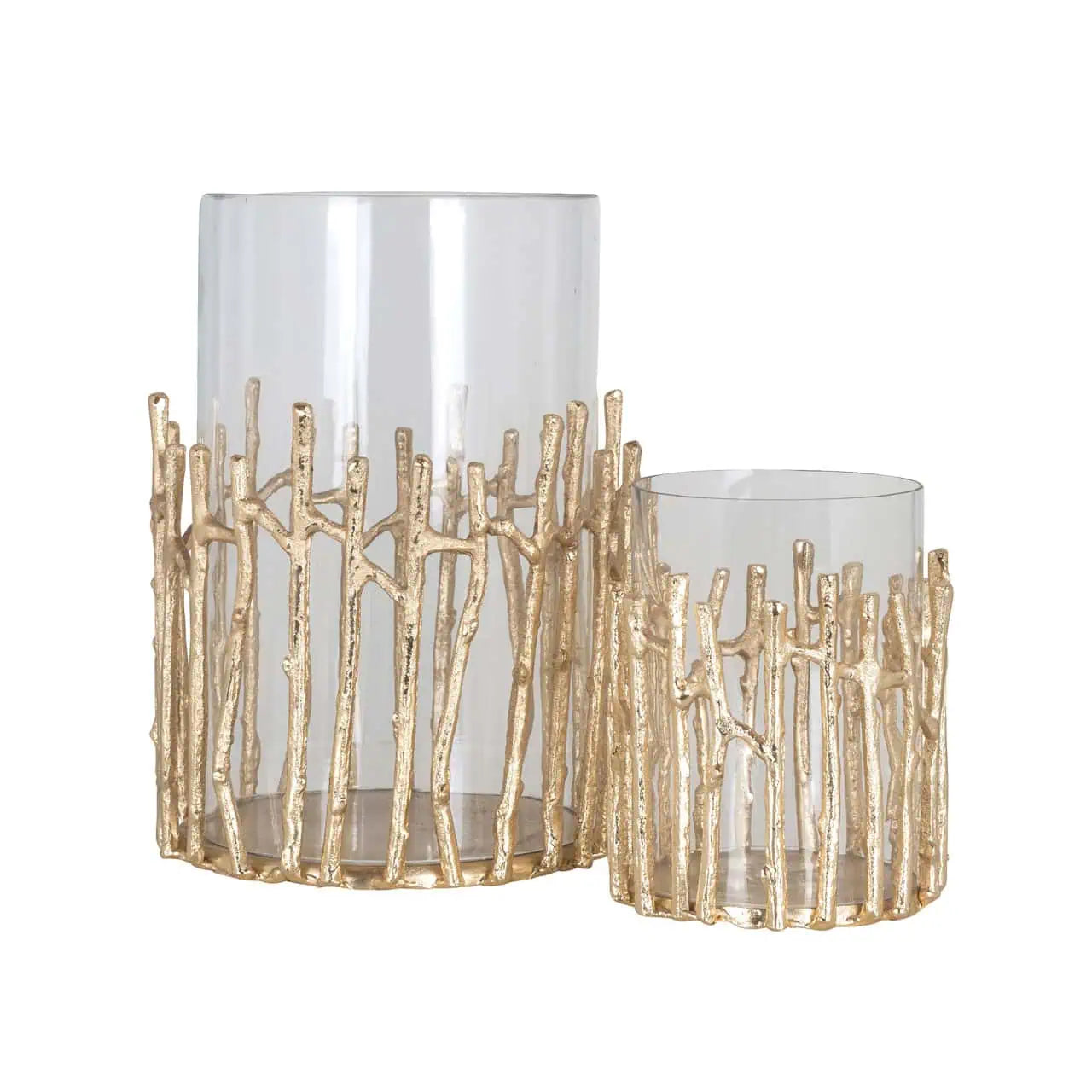 Svečturis Loretta gold small Richmond Interiors 19/15/15 cm zelts - N1 Home