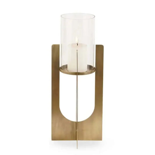 Svečturis Dalou gold large Richmond Interiors 48/19,5/19,5 cm zelts - N1 Home